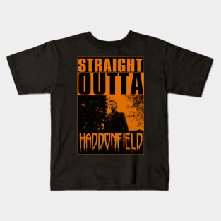 STRAIGHT OUTTA HADDONFIELD (Halloween Colors Edition) Kids T-Shirt